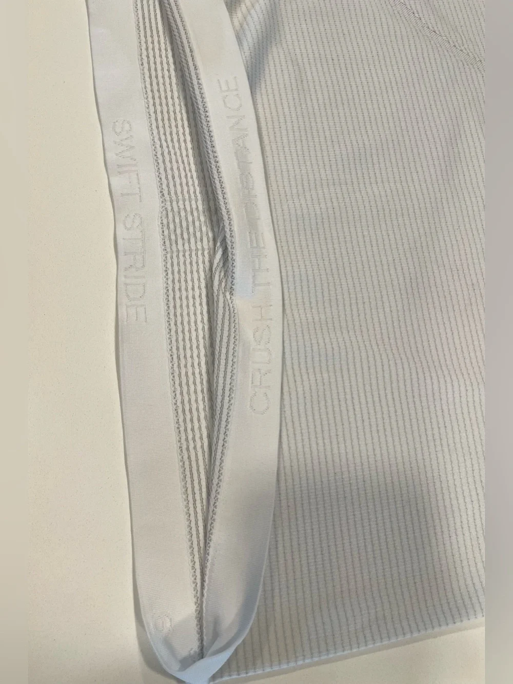 Lululemon Swiftly Tech Short Sleeve Crew - Heathered White